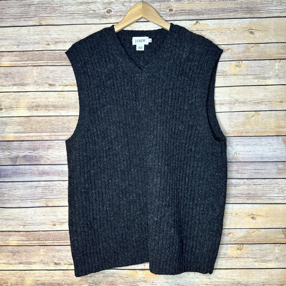 J. Crew 100% Wool Pull-On Sweater Vest